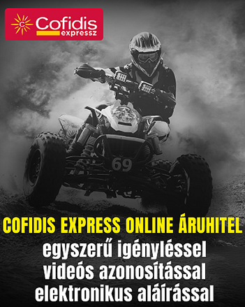 A termék megvásárolható hitelre is!