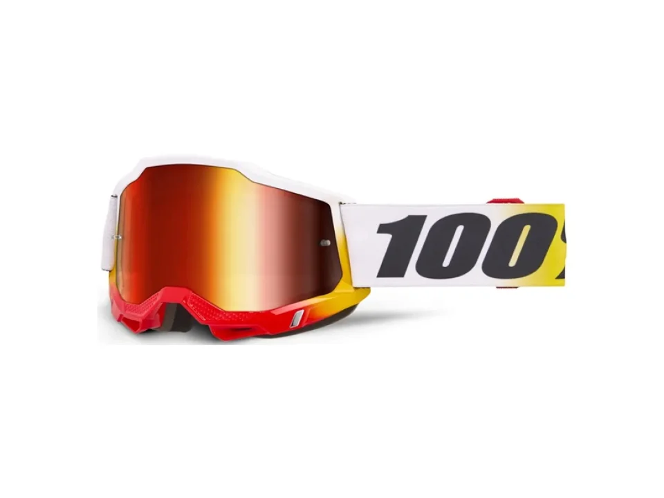 jaszmotor_webshop_100%_-_accuri_2_torken_feher_cross_szemuveg_-_piros_tukros_plexivel