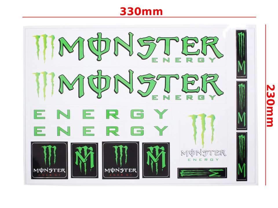 MONSTER Matrica Szett (330 x 230 mm)