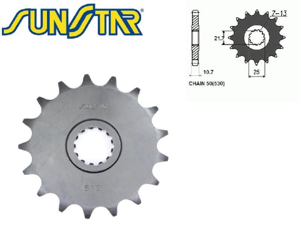 jaszmotor_webshop_lanckerek_elso_sunstar_sunf519_<br>(530_-_17_fogas)