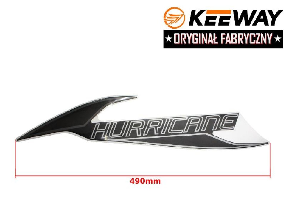jaszmotor_webshop_keeway_hurricane_matrica_bal_oldali_<br>(490_mm)_-_szurke