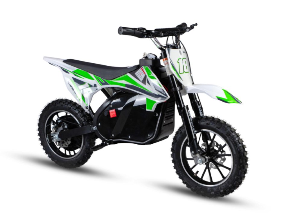 jaszmotor_webshop_highper_hp114e_elektromos_gyerek_pocket_cross_motor_<br>(Új)_-_feher-zold