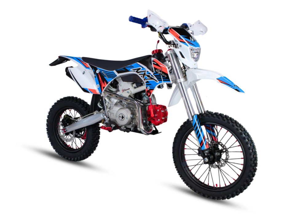 BARTON NXT 125 Dirt Bike Cross Motor 17-14" kerékkel (Új) - Piros-Kék