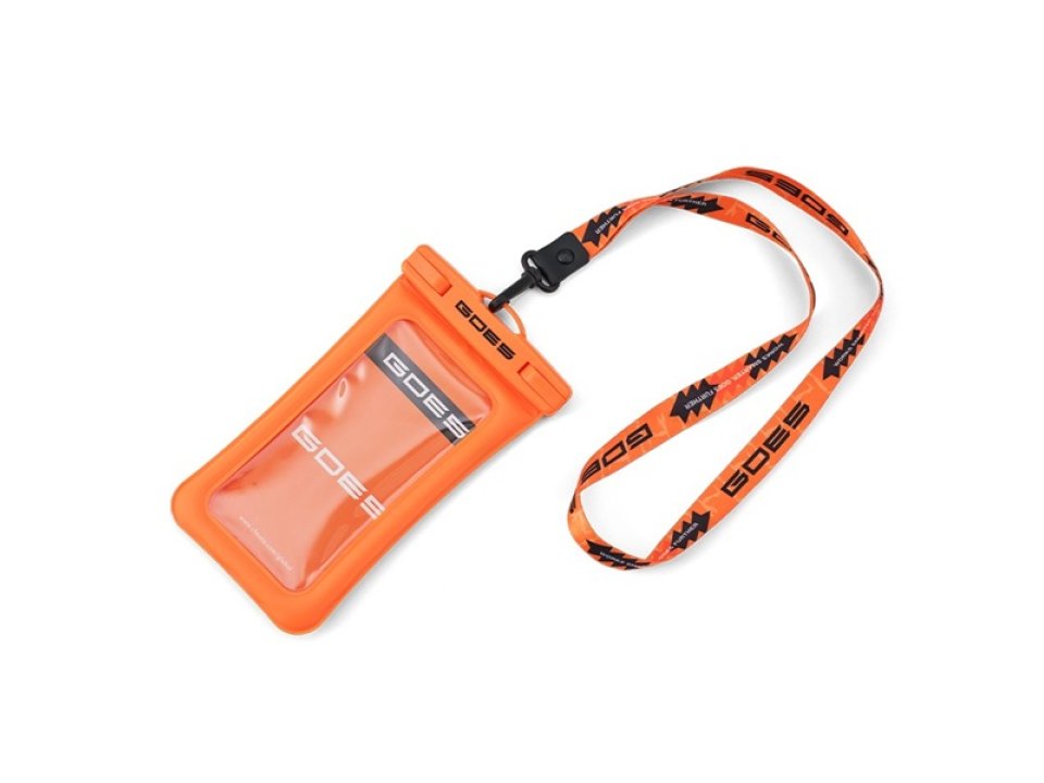 Goes vízálló telefontok nyakpánttal (Narancs)